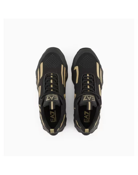 Sneakers Uomo Emporio Armani EA7 Nero ed Oro X8X033X Sneakers Uomo Emporio Armani EA7 Nero ed Oro X8X033X