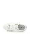 Sneakers Donna Frau 39P1 in Pelle Bianco con applicazioni