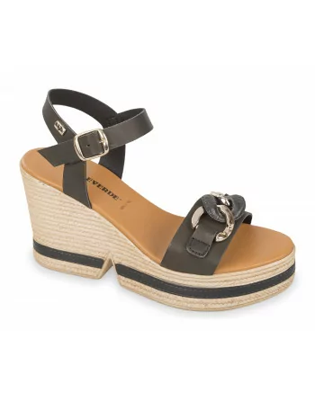Sandali Donna con zeppa VV49201Y Valleverde Avorio o Nero