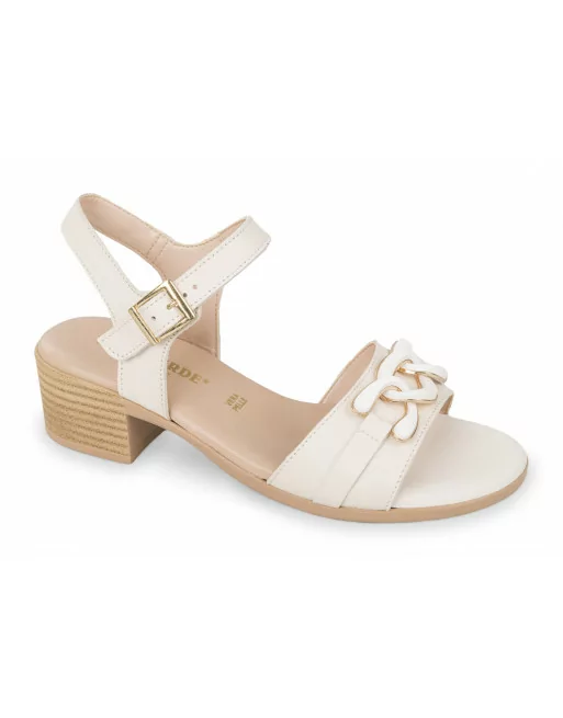 Sandali Donna con tacco 63011 Valleverde Crema o Nero