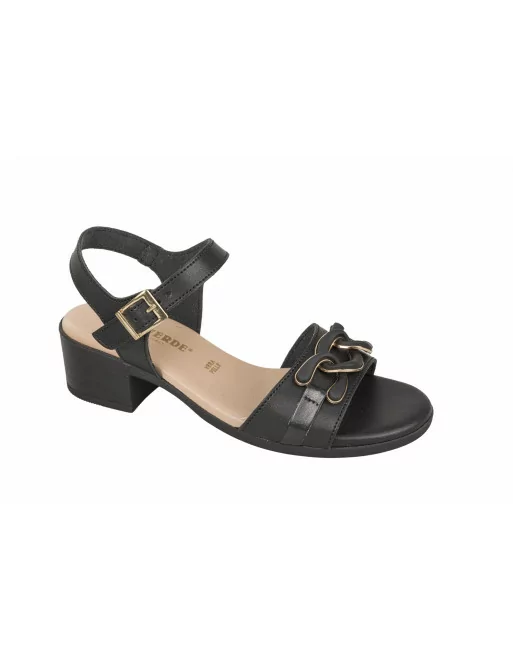 Sandali Donna con tacco 63011 Valleverde Crema o Nero