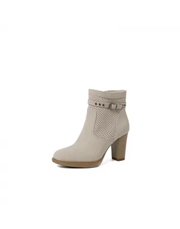 Tronchetto Donna Queen Helena X28-107 Cuoio o Beige