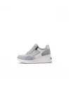 Sneakers Donna Queen Helena X32-28 Bianco o Celeste con cerniera