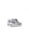 Sneakers Donna Queen Helena X32-28 Bianco o Celeste con cerniera
