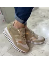 Sneakers Donna LIU.JO 4F4727TX445 in Nabuk Blu o Beige Modello Olivia