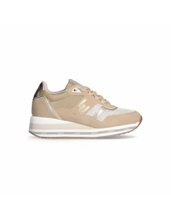 Sneakers Donna LIU.JO 4F4727TX445 in Nabuk Blu o Beige Modello Olivia