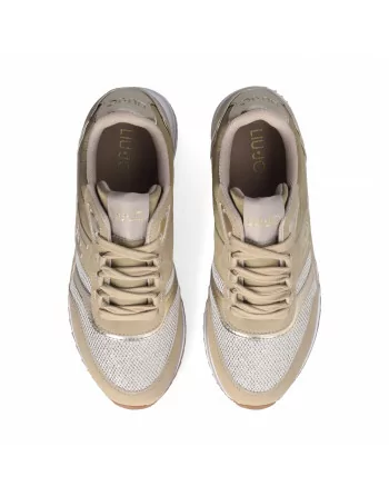 Sneakers Donna LIU.JO 4F4727TX445 in Nabuk Blu o Beige Modello Olivia