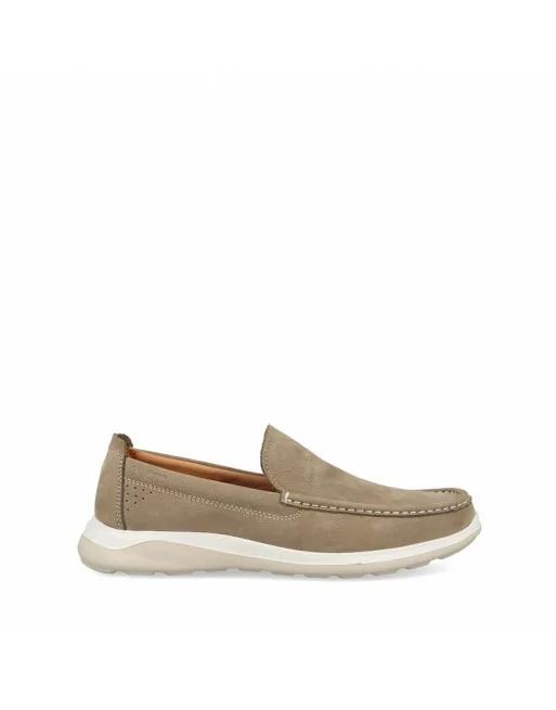 Mocassini Uomo Impronte IM51030A in camoscio Blu o Taupe