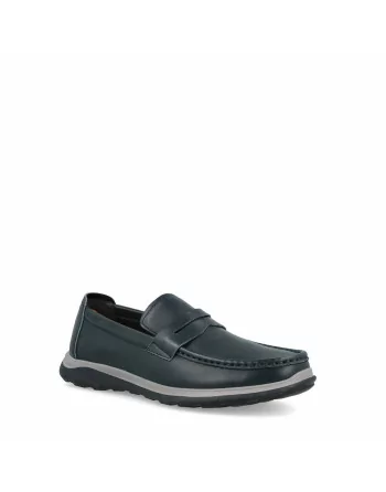 Mocassini Uomo Impronte IM51031A in Pelle Nero o Navy