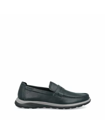 Mocassini Uomo Impronte IM51031A in Pelle Nero o Navy
