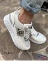 Sneakers Donna in Tessuto Byblos modello BYSC94I01 ALKES Azzurro Beige o Bianco