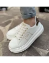 Sneakers Donna Byblos modello POLIS Bianco-Oro e Bianco-Argento