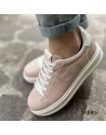 Sneakers Donna Byblos Modello BYSC8WO01 Brooklyn Bianco o Nude