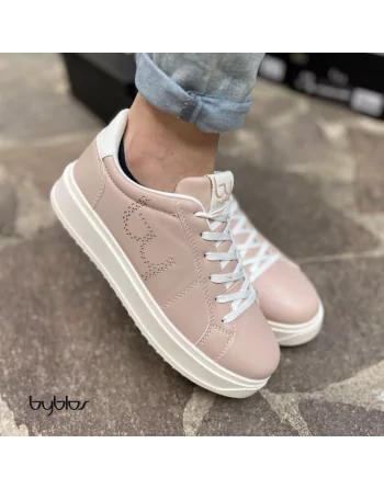 Sneakers Donna Byblos Modello BYSC8WO01 Brooklyn Bianco o Nude