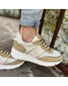 Sneakers Donna Byblos Modello BYSC8XG01 OLIMPIA Bianco o Beige