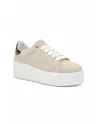 Sneakers Donna Frau 39D0 in Camoscio Beige con applicazioni