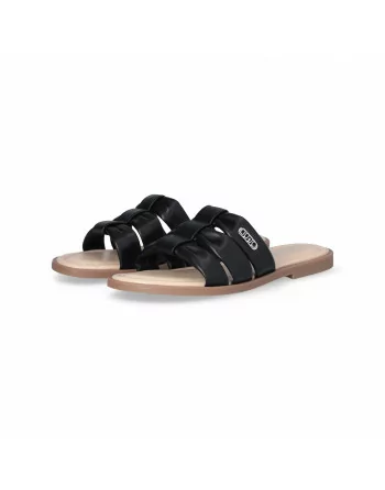 Sandalo Donna Liu.Jo Modello AMIRA 932 in Pelle 4A5733EX256 Nero Bianco