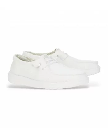 Scarpa Donna Hey Dude in tessuto HD41878 Rosa o Bianco
