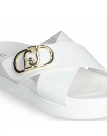 Sandalo Donna LIU.JO 4A5707P0102 Modello Penny 901 Nero o Bianco o Cuoio