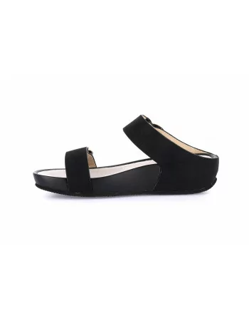 Sandali Donna Grunland 2577 modello DIRA in Nabuk Nero o Cuoio o Beige