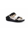 Sandali Donna Grunland 2577 modello DIRA in Nabuk Nero o Cuoio o Beige
