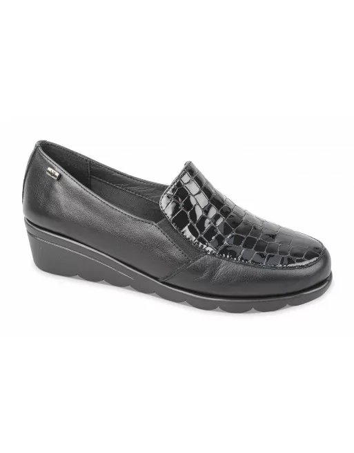 Mocassini Donna Valleverde in Pelle VS10301E Nero