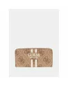 Portafogli Donna Guess logato con cerniera LAUREL OS7459146 Nero o Taupe