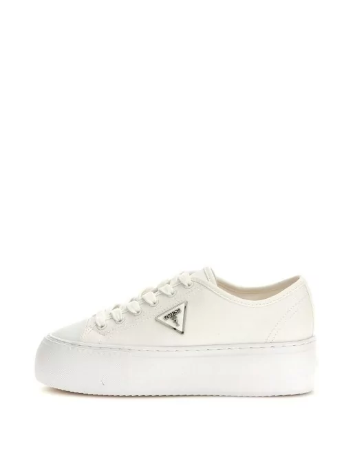 Sneakers Donna platform FLJJZ3-FAB12 Guess in tessuto Nero o Bianco