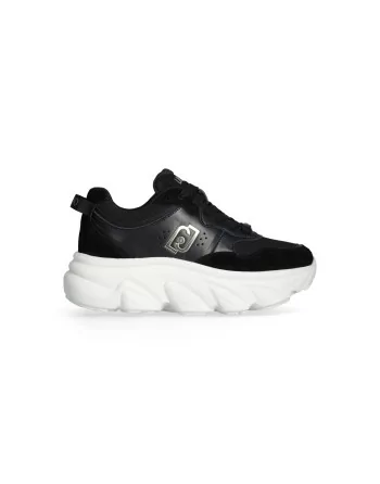 Sneakers platform donna Liu Jo modello Steffy 01 nabuk