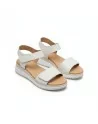 Sandali Donna Oh! My Sandals 5942 in Pelle Hielo o Champagne modello casual. Sandali casual