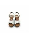 Sandali Donna Oh! My Sandals 5933 in Pelle Hielo o Plata modello casual. Sandali casual