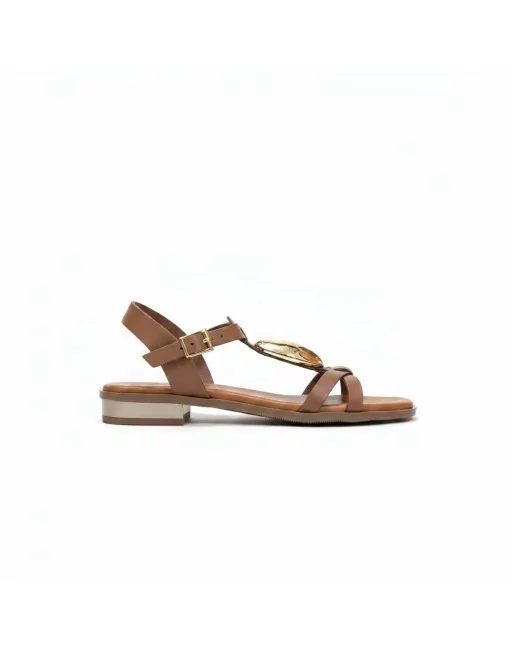 Sandali Donna Oh! My Sandals 5875 in Pelle Roble modello casual. Sandali casual