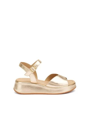 Sandali Donna Frau 04V2 in Pelle Platino modello casual. Sandali casual