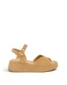 Sandali Donna Frau 04B2 in Nabuk Beige modello casual