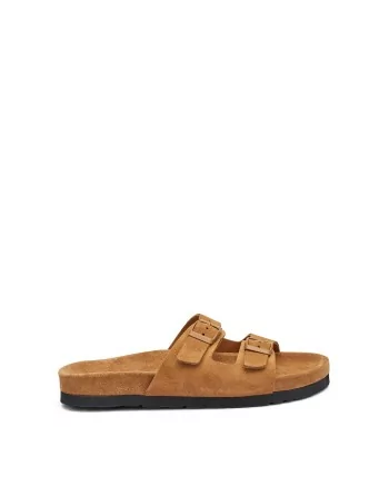 Sandali Donna Frau 06B1 in Nabuk Sand o Segale modello casual