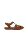 Sandali Donna Frau 69F0 in Nabuk Cannella modello casual. Sandali casual
