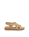 Sandali Donna Frau 49M1 in Pelle Caramel modello casual. Sandali casual
