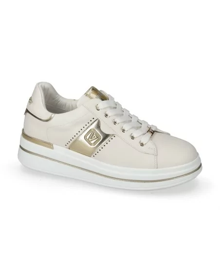 Sneakers Donna Valleverde 35485 in Pelle Bianca Sneakers Donna Valleverde 35485 in Pelle Bianca