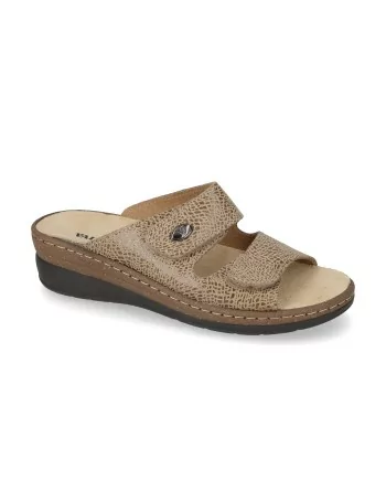 Sandali Donna Valleverde 25502 in Pelle Nero o Blu o Tortora modello casual. Sandali casual