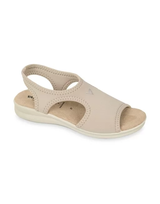 Sandali Donna Valleverde 25322 in Tessuto Nero o Beige o Blu modello casual. Sandali casual