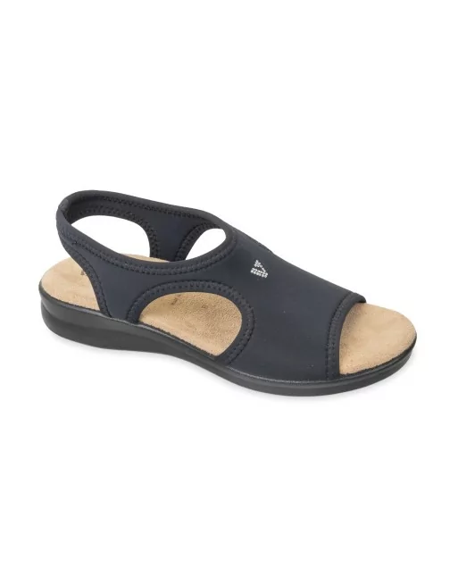 Sandali Donna Valleverde 25322 in Tessuto Nero o Beige o Blu modello casual. Sandali casual