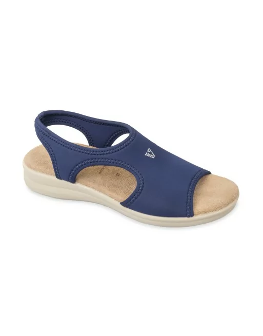 Sandali Donna Valleverde 25322 in Tessuto Nero o Beige o Blu modello casual. Sandali casual