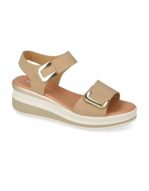 Sandali Donna Valleverde VGI350AF in Pelle Bianco o Sabbia modello casual. Sandali casual