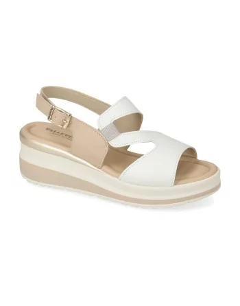 Sandali Donna Valleverde VGI302M in Pelle Sabbia o Bianco modello casual. Sandali casual