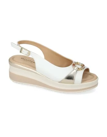 Sandali Donna Valleverde VGI300M in Pelle Sabbia o Bianco modello casual. Sandali casual