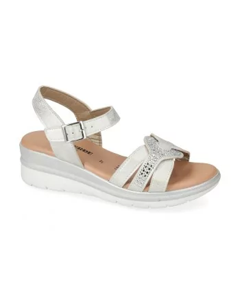 Sandali Donna Valleverde 55561 in Pelle Gold o Nero o Silver modello casual. Sandali casual