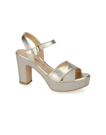 Sandali Donna Valleverde 32526 in Pelle Silver o Gold modello casual. Sandali casual