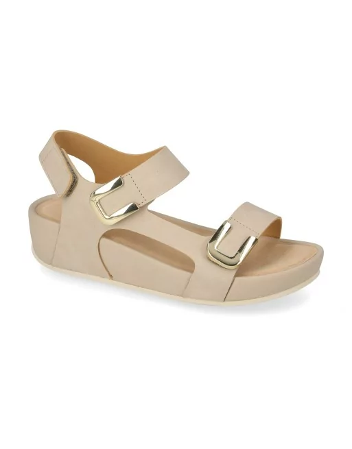 Sandali Donna Valleverde V601UF in Pelle Bianco o Nero o Beige modello casual. Sandali casual