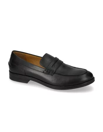 Mocassini Uomo Valleverde 17902 in Pelle Nero o Marrone modello casual. Mocassini casual