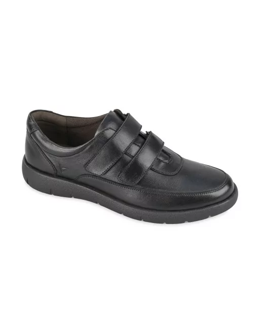 Sneakers Uomo Valleverde 36983 in Pelle Nero modello casual. Sneakers casual